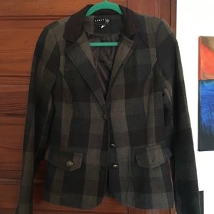 Librarian Plaid Blazer